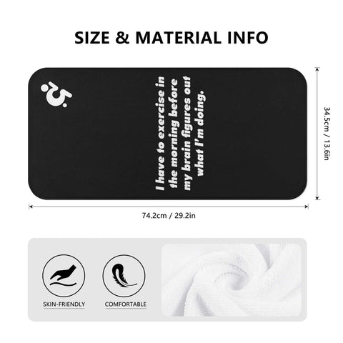 Mr.Shit Gym Towel - Mr Shit - I Have To Exercise In The Morning All Towels 26 $