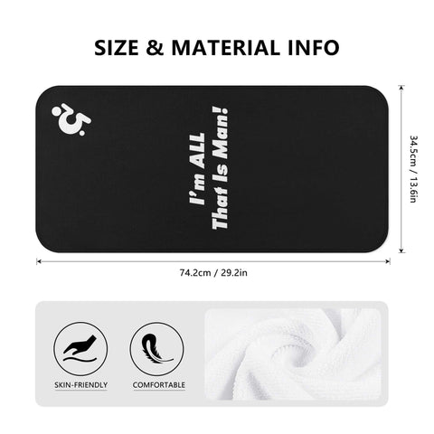 Mr.Shit Gym Towel - Mr Shit - Im All That Is Man All Towels 26 $