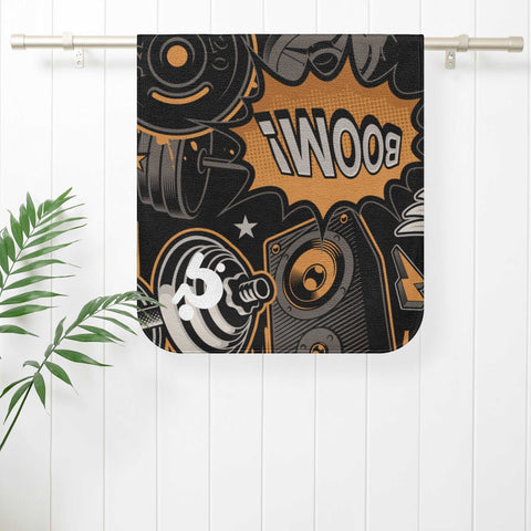 Gym Towel - Mr Shit - Orange Pattern 2 - Mr.Shit