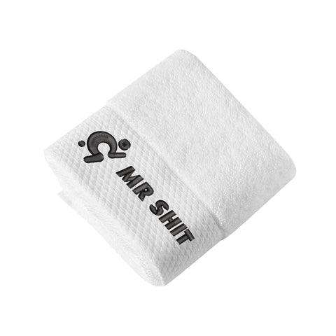 Mr.Shit Gym Towels - Square Embroidered - Mr Shit - Black Logo All Towels 34 $