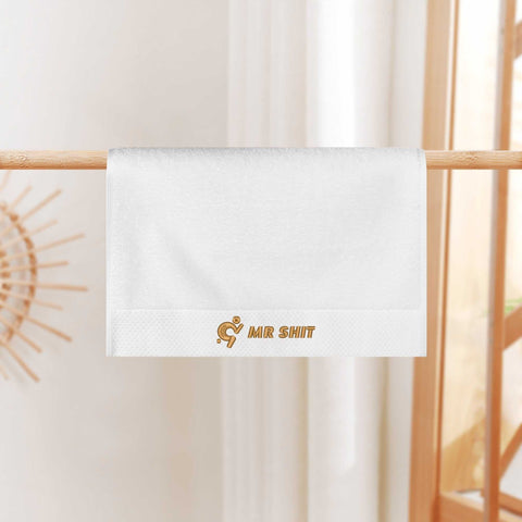 Mr.Shit Gym Towels - Square Embroidered - Mr Shit - Gold Logo All Towels 34 $