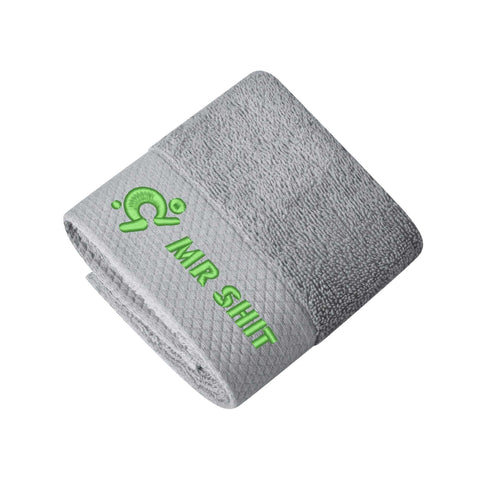 Mr.Shit Gym Towels - Square Embroidered - Mr Shit - Green Logo All Towels 34 $