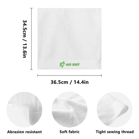 Mr.Shit Gym Towels - Square Embroidered - Mr Shit - Green Logo All Towels 34 $