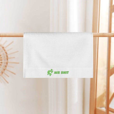 Mr.Shit Gym Towels - Square Embroidered - Mr Shit - Green Logo All Towels 34 $