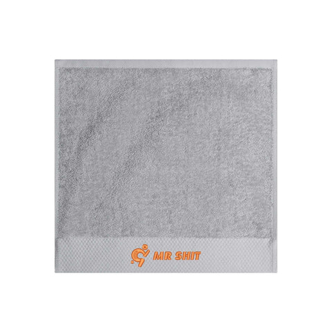 Mr.Shit Gym Towels - Square Embroidered - Mr Shit - Orange Logo All Towels 34 $