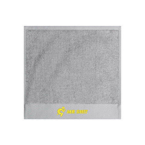 Mr.Shit Gym Towels - Square Embroidered - Mr Shit - Yellow Logo All Towels 34 $