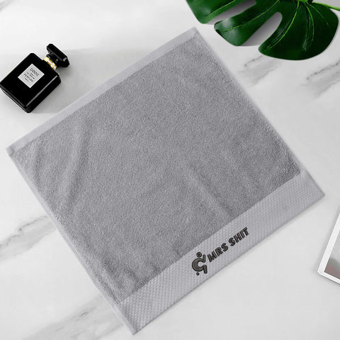 Mr.Shit Gym Towels - Square Embroidered - Mrs Shit - Black Logo All Towels 34 $
