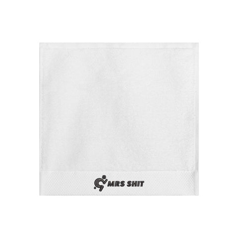 Mr.Shit Gym Towels - Square Embroidered - Mrs Shit - Black Logo All Towels 34 $