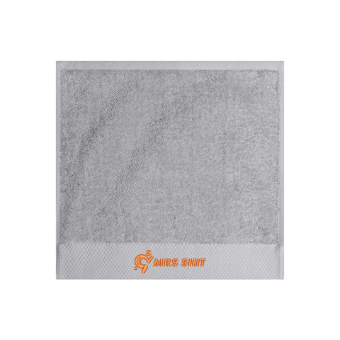 Mr.Shit Gym Towels - Square Embroidered - Mrs Shit - Orange Logo All Towels 34 $