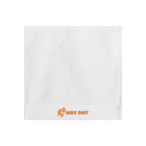 Mr.Shit Gym Towels - Square Embroidered - Mrs Shit - Orange Logo All Towels 34 $