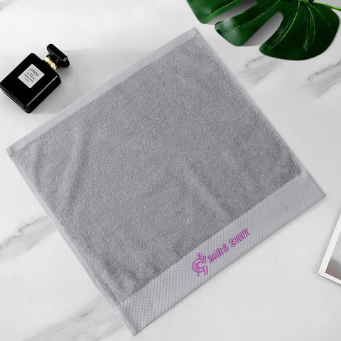 Mr.Shit Gym Towels - Square Embroidered - Mrs Shit - Purple Logo All Towels 34 $
