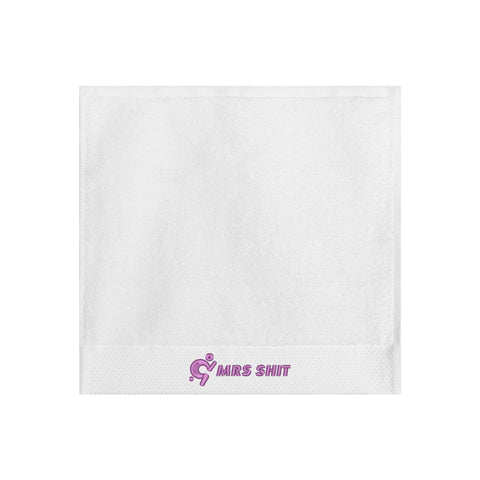 Mr.Shit Gym Towels - Square Embroidered - Mrs Shit - Purple Logo All Towels 34 $