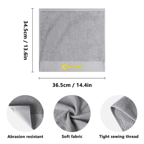 Mr.Shit Gym Towels - Square Embroidered - Mrs Shit - Yellow Logo All Towels 34 $