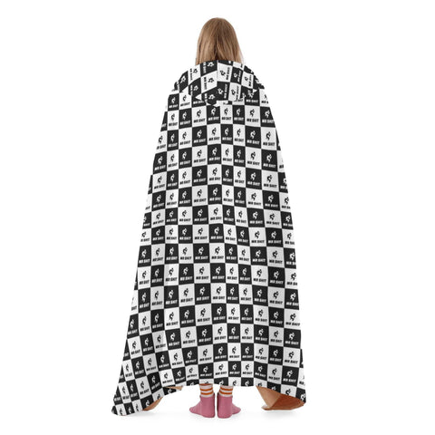 Mr.Shit Hooded Blanket - Black & White Mr Shit Best Selling Products 97 $