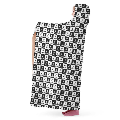 Mr.Shit Hooded Blanket - Black & White Mr Shit Best Selling Products 97 $