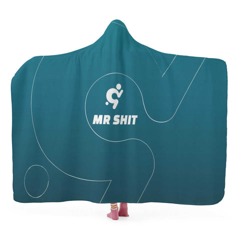 Mr.Shit Hooded Blanket - Blue Mr Shit Best Selling Products 97 $