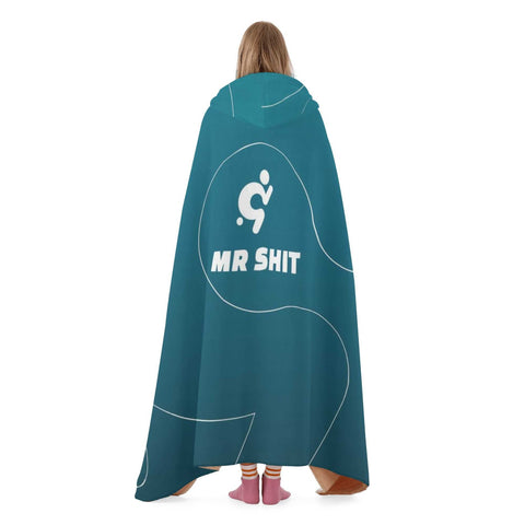 Mr.Shit Hooded Blanket - Blue Mr Shit Best Selling Products 97 $