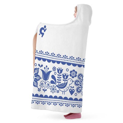 Mr.Shit Hooded Blanket - Blue Pattern Accessories 97 $