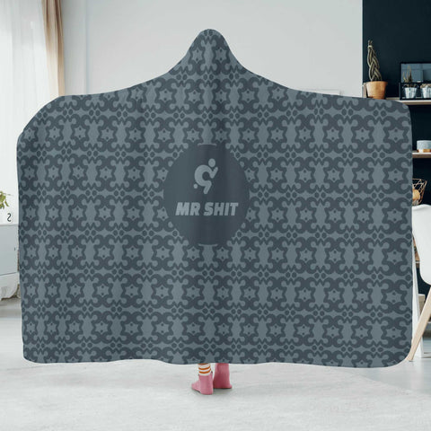 Mr.Shit Hooded Blanket - Grey Mr Shit Best Selling Products 97 $