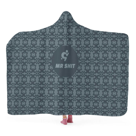 Mr.Shit Hooded Blanket - Grey Mr Shit Best Selling Products 97 $