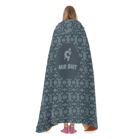Mr.Shit Hooded Blanket - Grey Mr Shit Best Selling Products 97 $