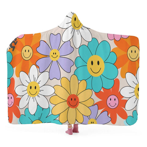 Mr.Shit Hooded Blanket - Happy Flowers Accessories 97 $