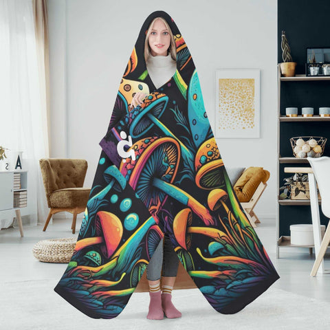 Mr.Shit Hooded Blanket - Mushrooms 2 Accessories 97 $