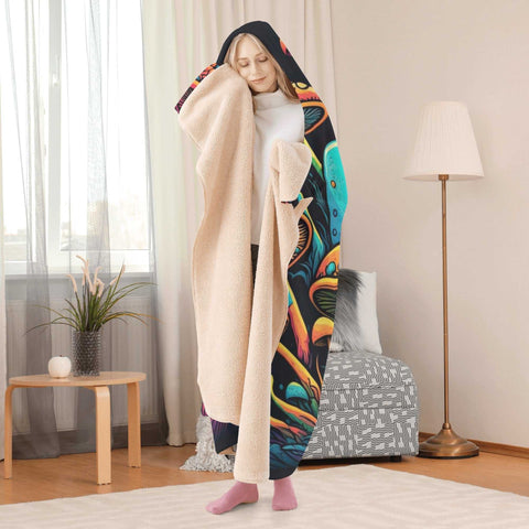 Mr.Shit Hooded Blanket - Mushrooms 2 Accessories 97 $