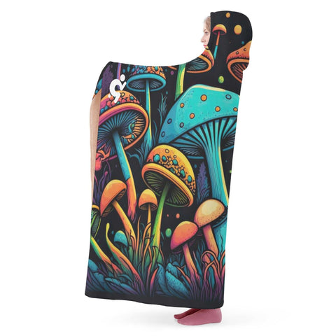 Mr.Shit Hooded Blanket - Mushrooms 2 Accessories 97 $