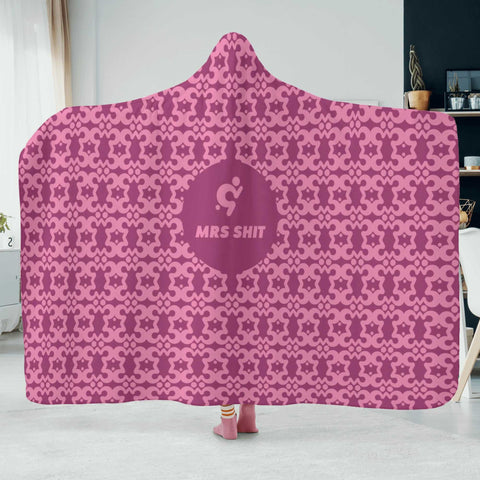 Mr.Shit Hooded Blanket - Pink Mrs Shit Best Selling Products 97 $