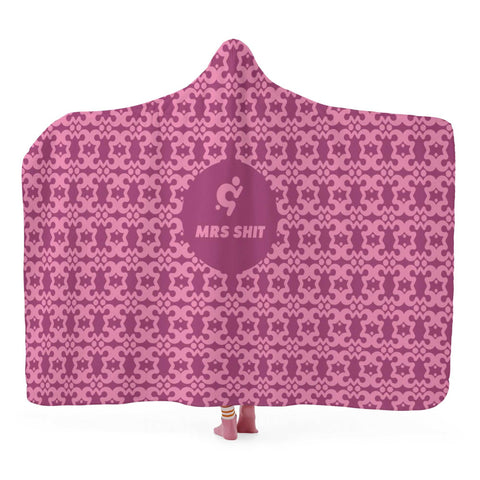 Mr.Shit Hooded Blanket - Pink Mrs Shit Best Selling Products 97 $