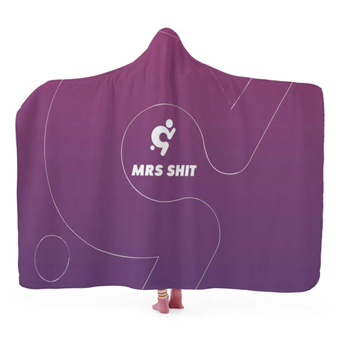 Mr.Shit Hooded Blanket - Purple Mrs Shit Best Selling Products 97 $