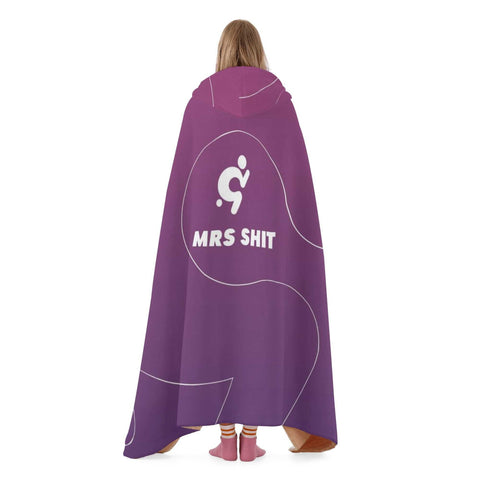 Mr.Shit Hooded Blanket - Purple Mrs Shit Best Selling Products 97 $