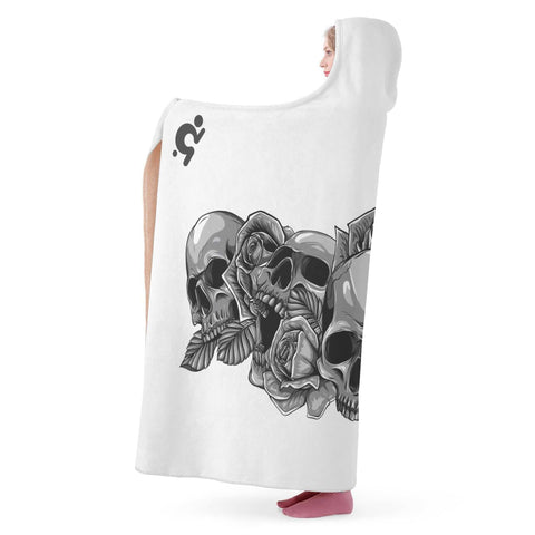 Mr.Shit Hooded Blanket - Skulls and Roses Accessories 97 $