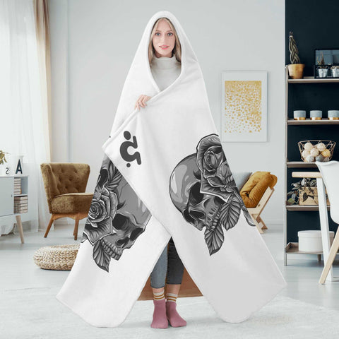 Mr.Shit Hooded Blanket - Skulls and Roses Accessories 97 $