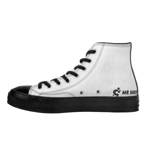 Mr.Shit Men's Classic Black High Top Canvas Shoes Shoes & Footwear 89 $