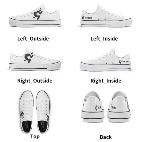 Mr.Shit Men's Classic Low Top Canvas Shoes Shoes & Footwear 74 $