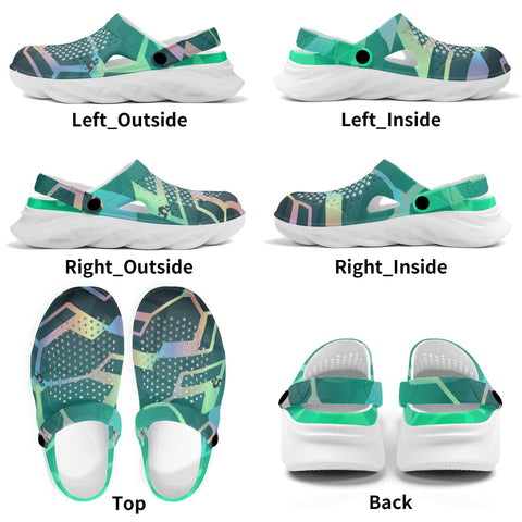 Mr.Shit Mens Clogs - 90s Pattern Shoes & Footwear 41 $