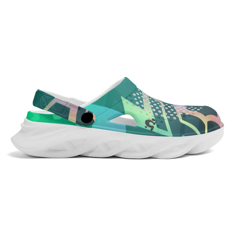 Mr.Shit Mens Clogs - 90s Pattern Shoes & Footwear 41 $