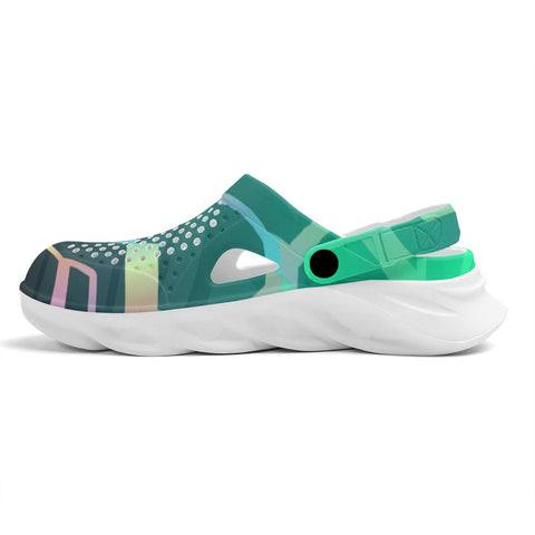 Mr.Shit Mens Clogs - 90s Pattern Shoes & Footwear 41 $