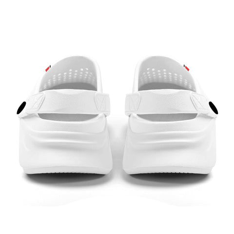 Mr.Shit Mens Clogs - Black and Red Modern Pin Stripe 3 Shoes & Footwear 41 $