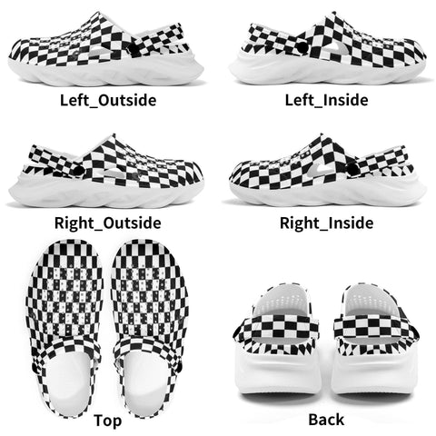Mr.Shit Mens Clogs - Checkers Shoes & Footwear 41 $