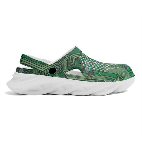 Mr.Shit Mens Clogs - Computer Circuit Shoes & Footwear 41 $