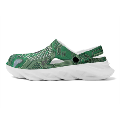 Mr.Shit Mens Clogs - Computer Circuit Shoes & Footwear 41 $