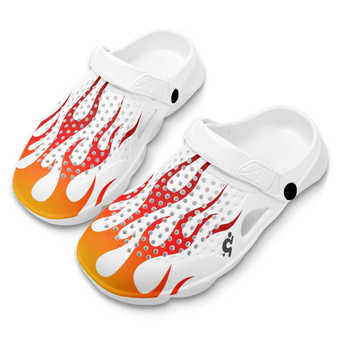 Mr.Shit Mens Clogs - Flames Shoes & Footwear 41 $