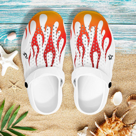 Mr.Shit Mens Clogs - Flames Shoes & Footwear 41 $