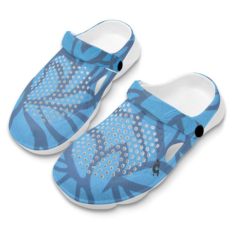 Mr.Shit Mens Clogs - Floral Blue $ 41.95