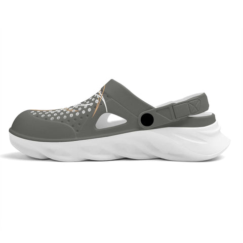 Mr.Shit Mens Clogs - Gold and White Pin Stripe 2 Shoes & Footwear 41 $