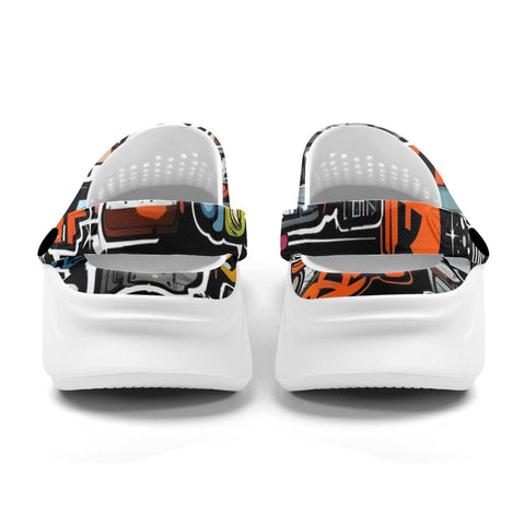 Mr.Shit Mens Clogs - Graffiti Shoes & Footwear 41 $