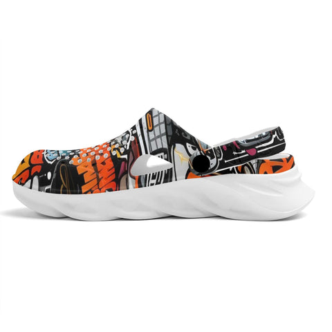 Mr.Shit Mens Clogs - Graffiti Shoes & Footwear 41 $
